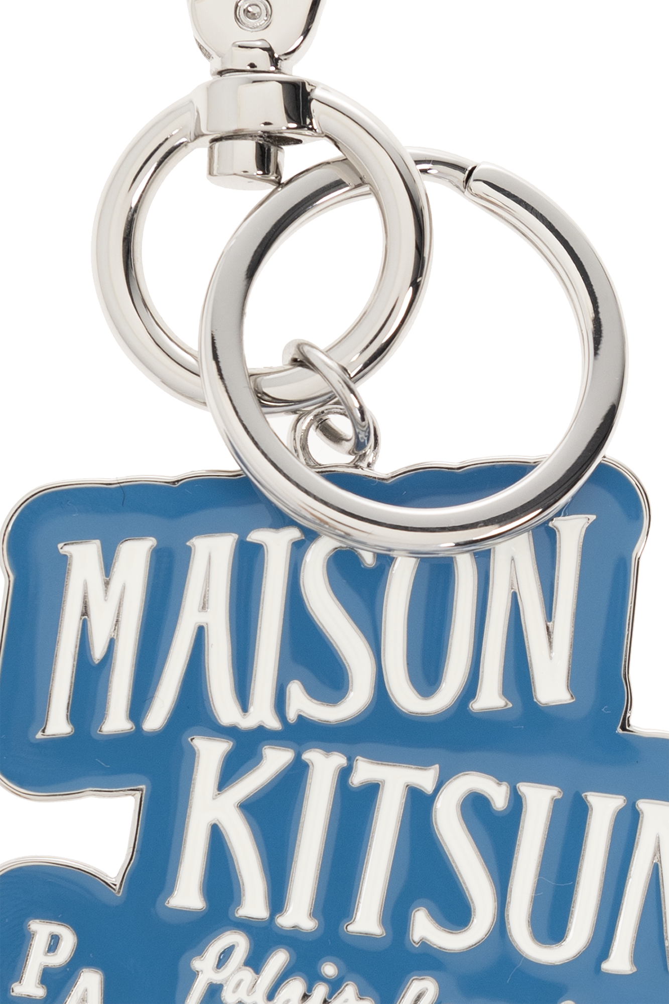 Silver Keyring with logo Maison Kitsuné - Vitkac Canada